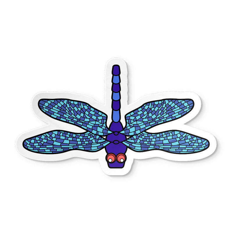 Libélula Azul - Pegatina