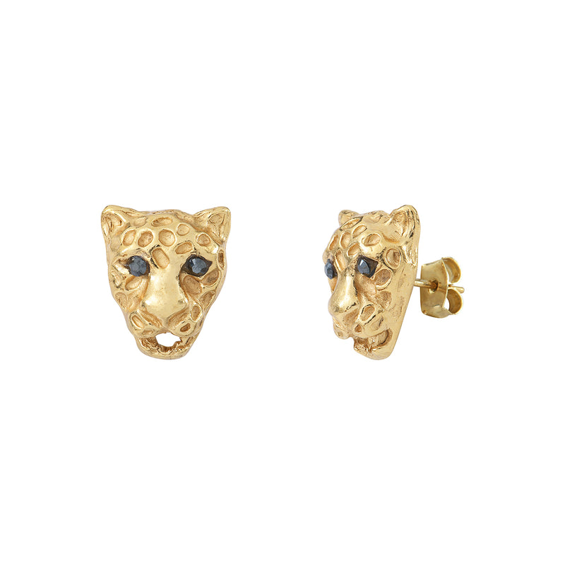 Boucles D'Oreilles Tiger Doré