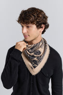 Echarpe Bandana Tiger - Ecoland Beige & Noir - Mixte