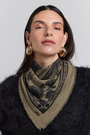 Echarpe Bandana Tiger - Ledburry Khaki & Noir - Mixte