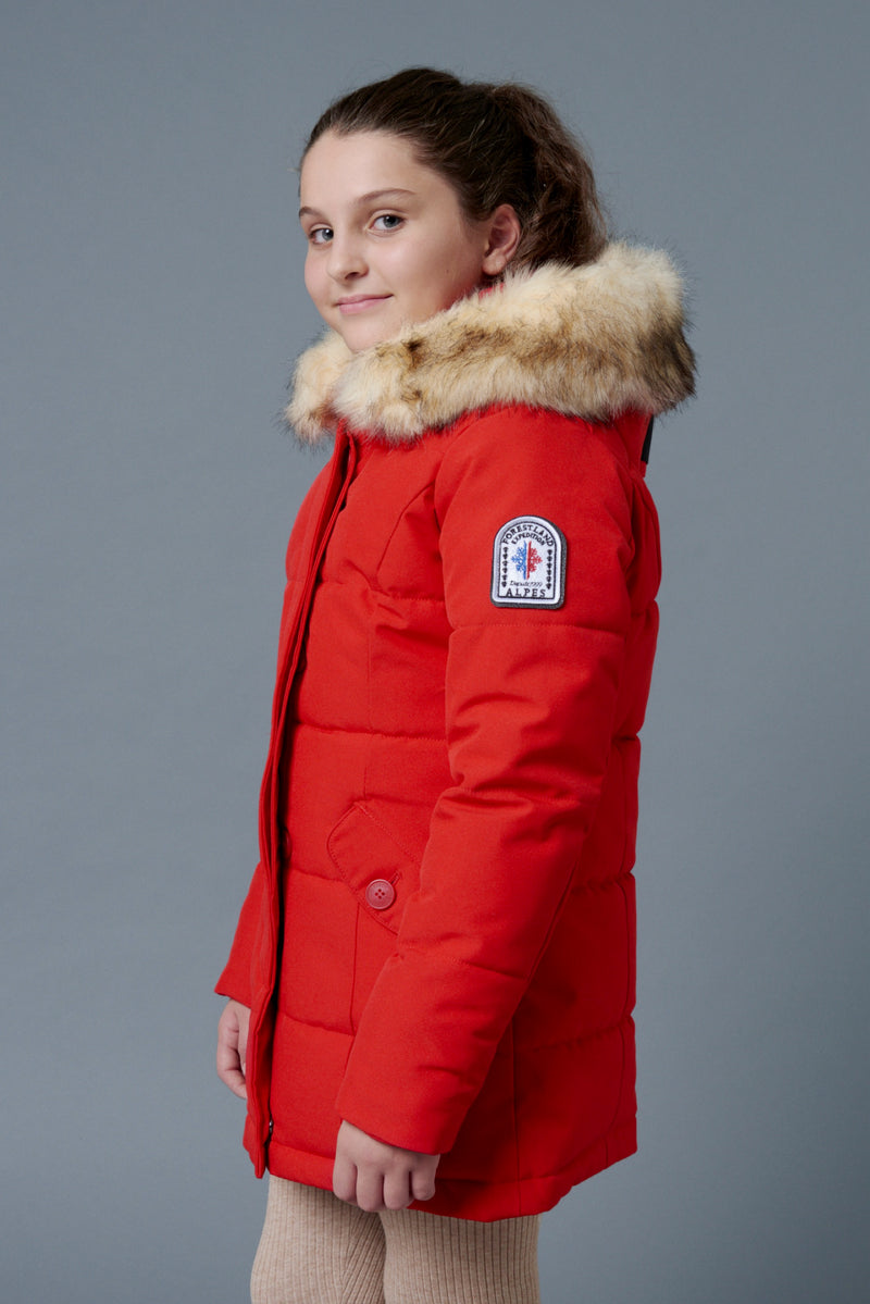 Doudoune Tigne Kids - Rouge - Enfant Fille