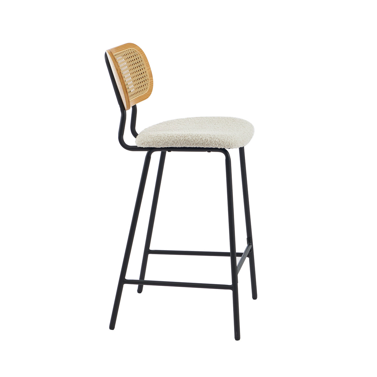 Tina - Set of 2 Stools - Rattan Cane Webbing