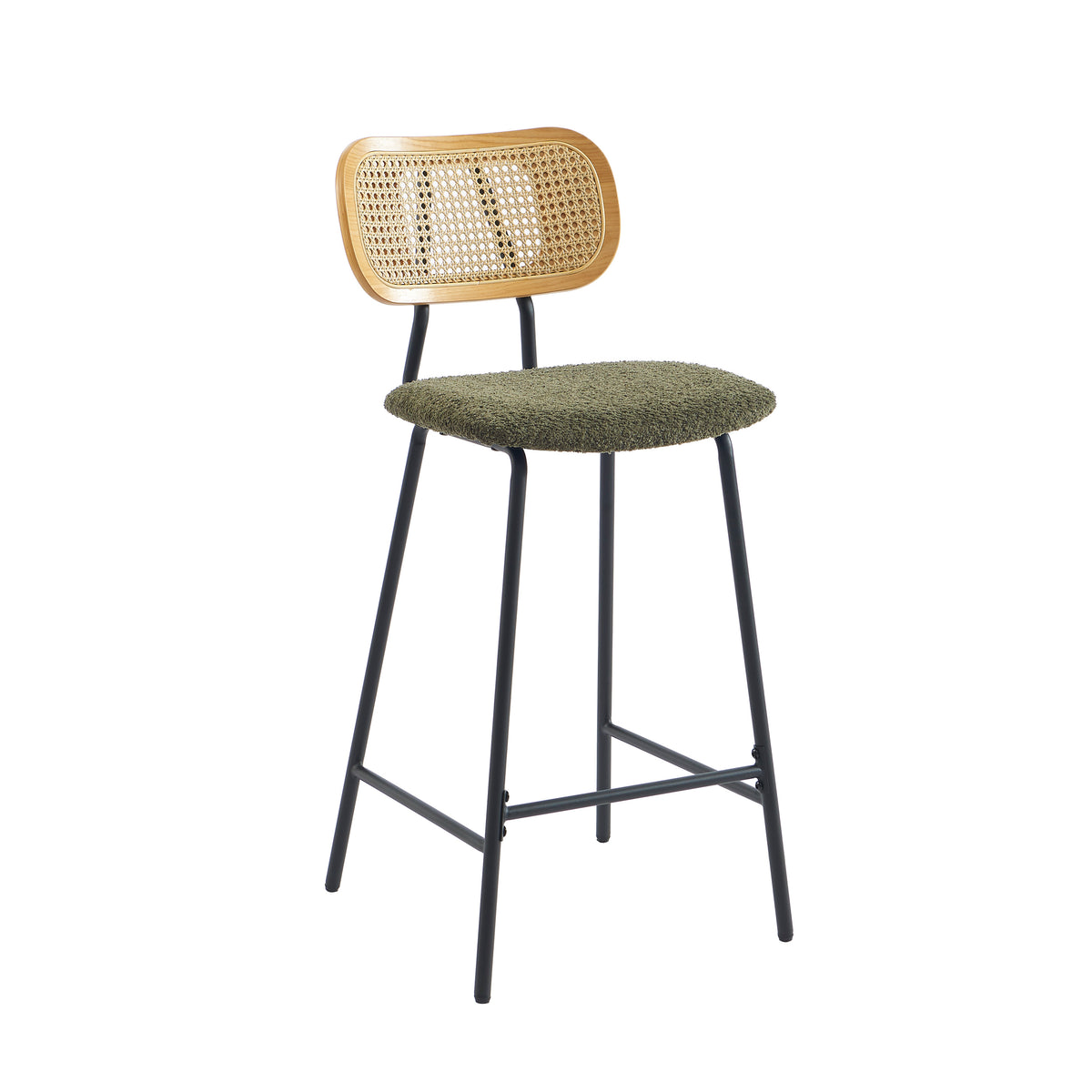 Tina - Set of 2 Stools - Rattan Cane Webbing