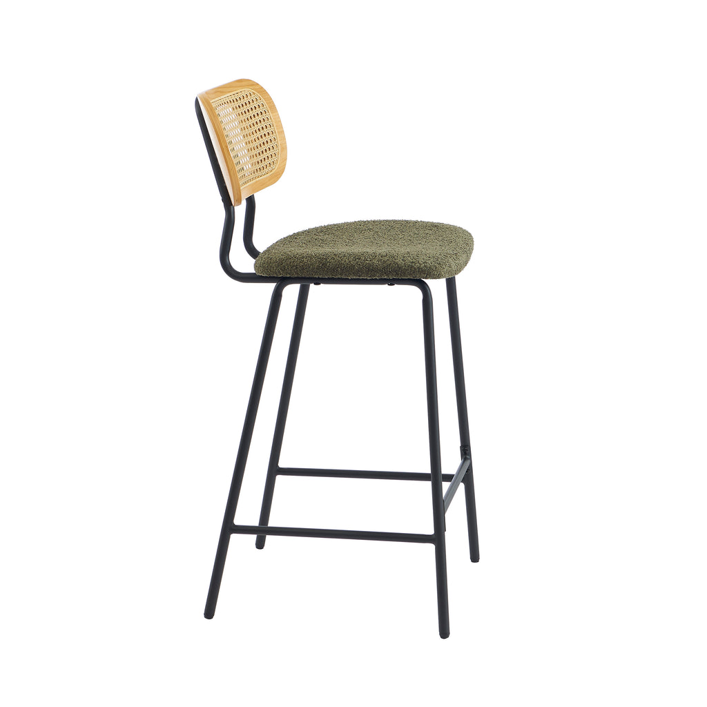Tina - Set of 2 Stools - Rattan Cane Webbing