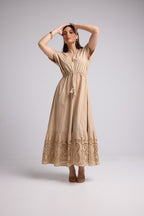 Robe Longue - Tina - Beige