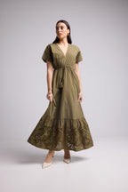 Robe Longue - Tina - Kaki