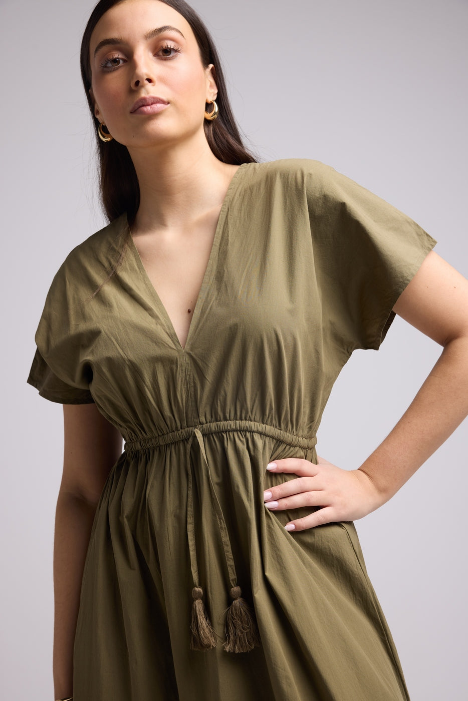 Robe Longue - Tina - Kaki