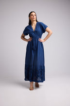 Robe Longue - Tina - Marine