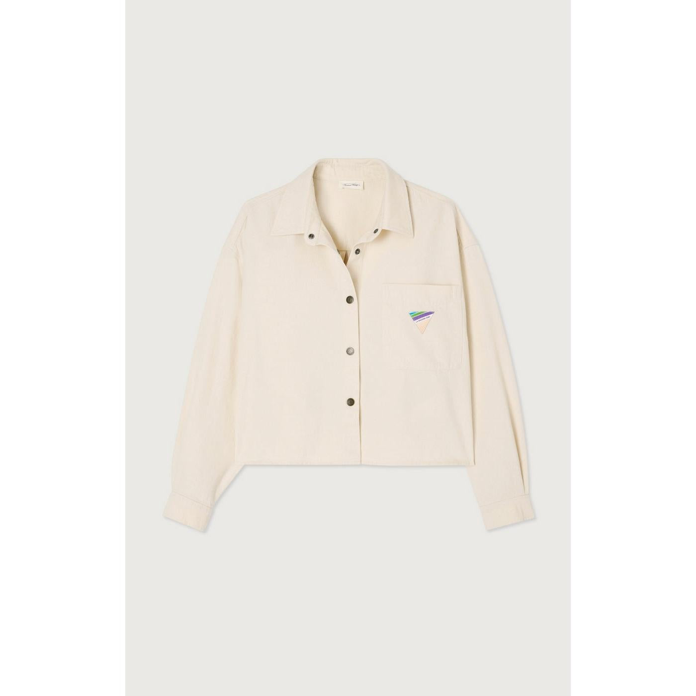 Camisa Cuello Abotonado - Crudo - Mujer