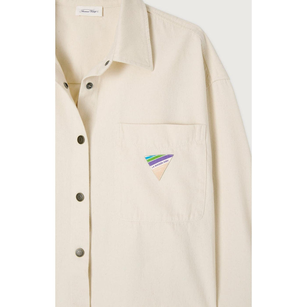 Camisa Cuello Abotonado - Crudo - Mujer