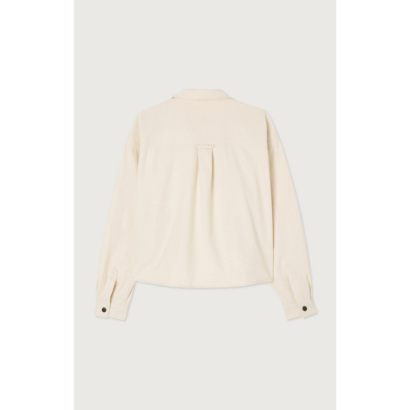 Camisa Cuello Abotonado - Crudo - Mujer