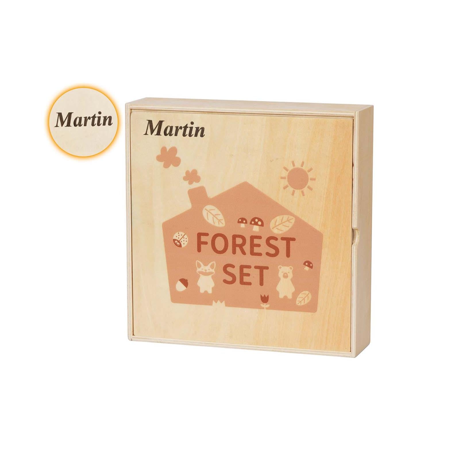 Montessori Wooden Figurine Set – The Forest