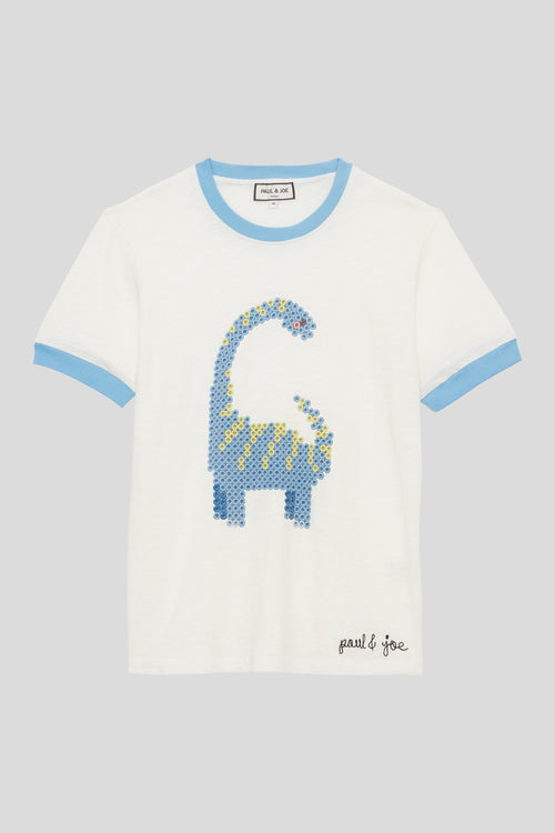 T-Shirt En Coton Motif Dinosaure