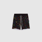 Short Tkid Cutoff Print - Noir