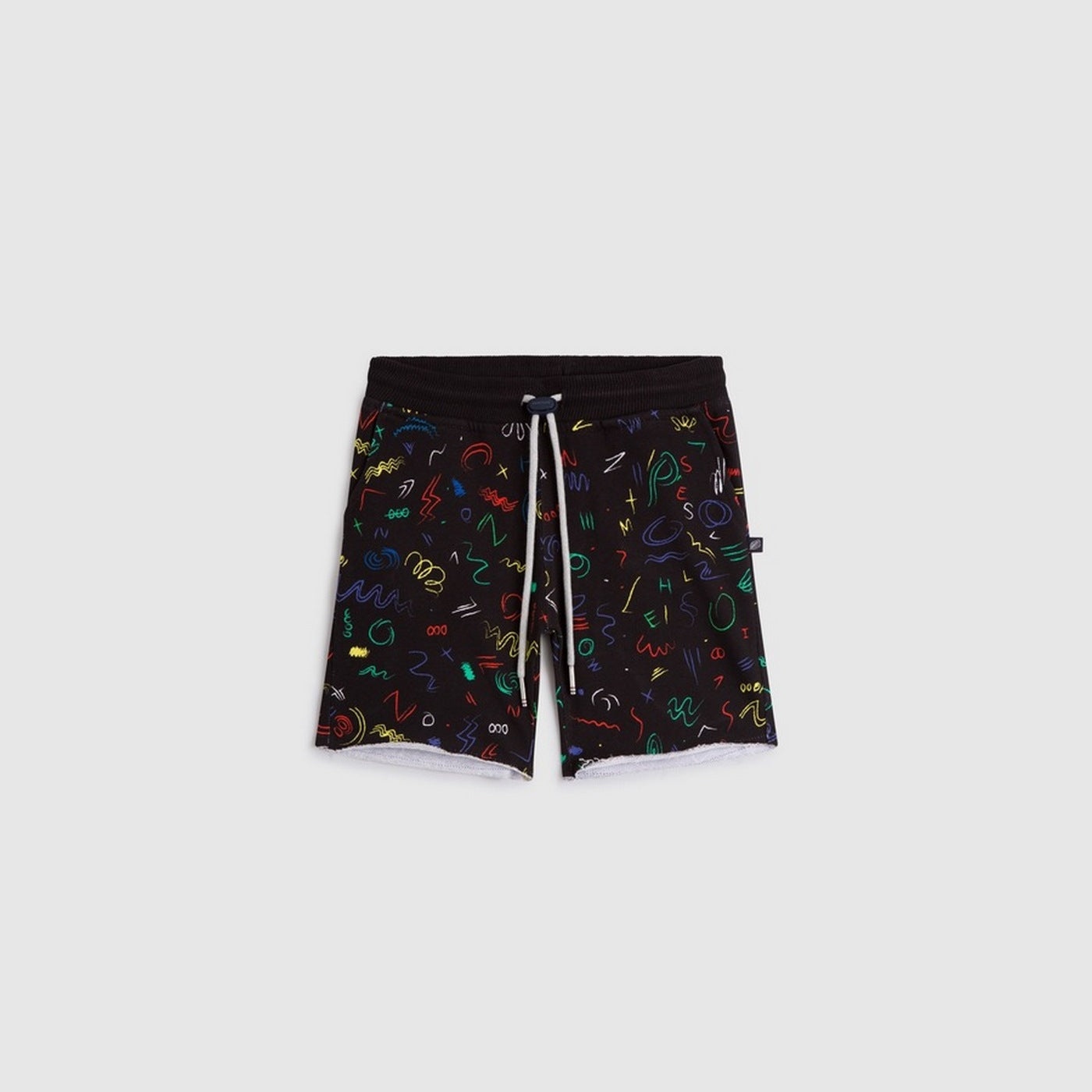 Short Tkid Cutoff Print - Noir