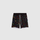 Tkid Cutoff Print Shorts - Black