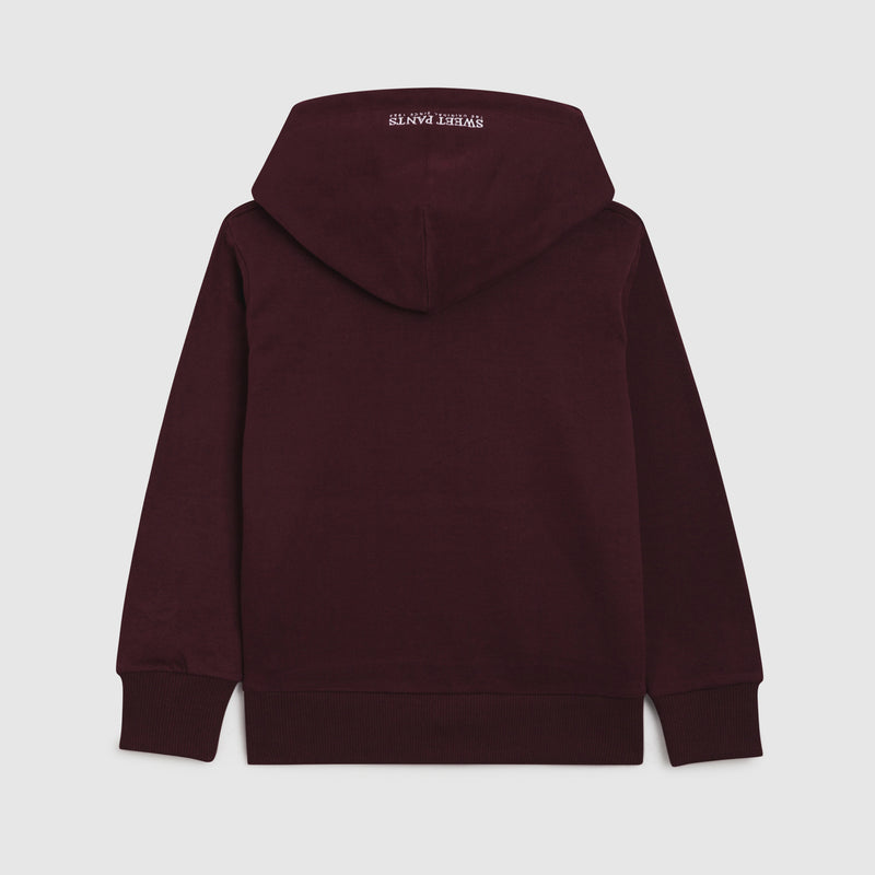Sweat Capuche - Bordeaux - Enfant