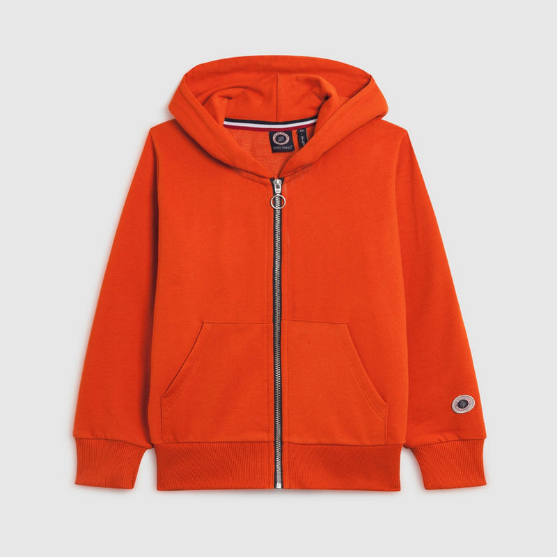 Sweet Pants - Sweat Zipe Capuche - Orange - Enfant