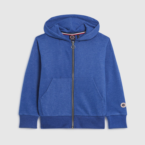 Sweat Zipe Capuche - Bleu Supreme Marl - Enfant