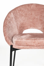 Dando - Dining Room Chair - Polyester - Old Pink