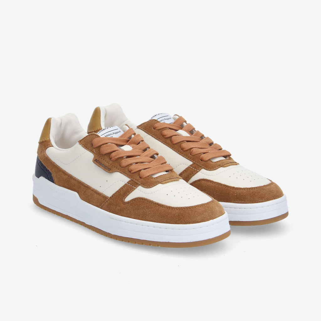 Brooklyn Preppy M - Nappa/Suede - Dove/Camel