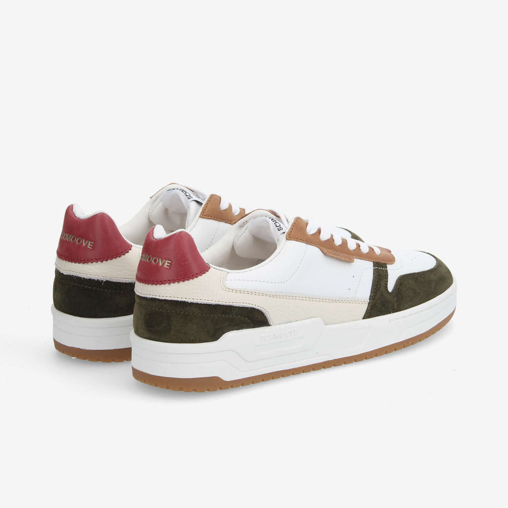 Brooklyn Preppy M - Nappa/Sde/Crazy - White/Army/Carmen