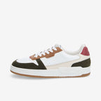 Brooklyn Preppy M - Nappa/Sde/Crazy - White/Army/Carmen