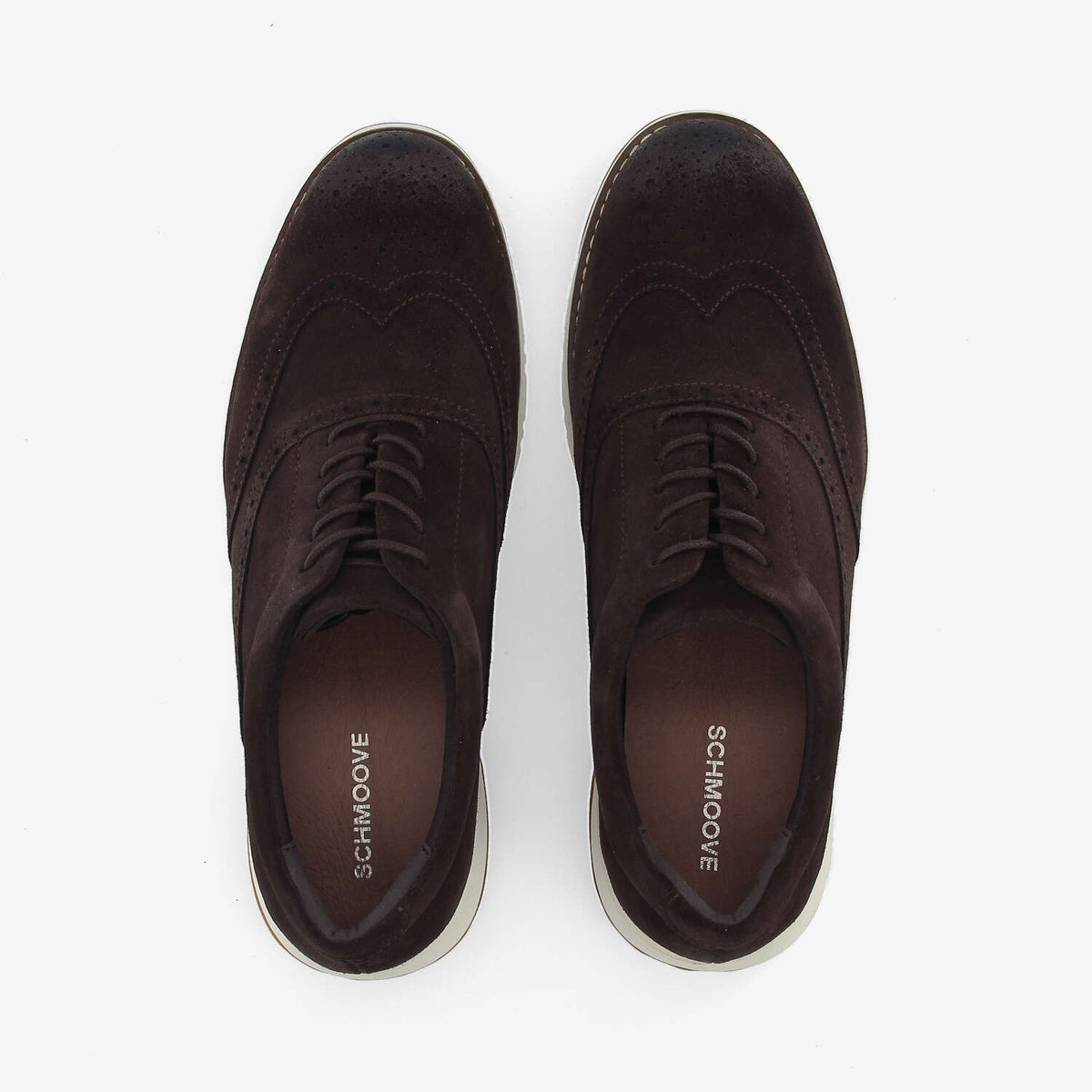 Echo Ii Brogue M - Oily Suede - Dark Brown