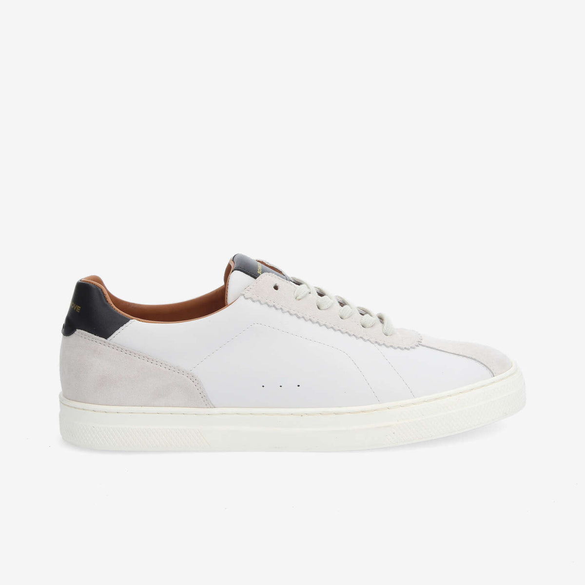 Spark Clay T Toe M - Nappa/Sde/Nappa - White/Offwhite/Black