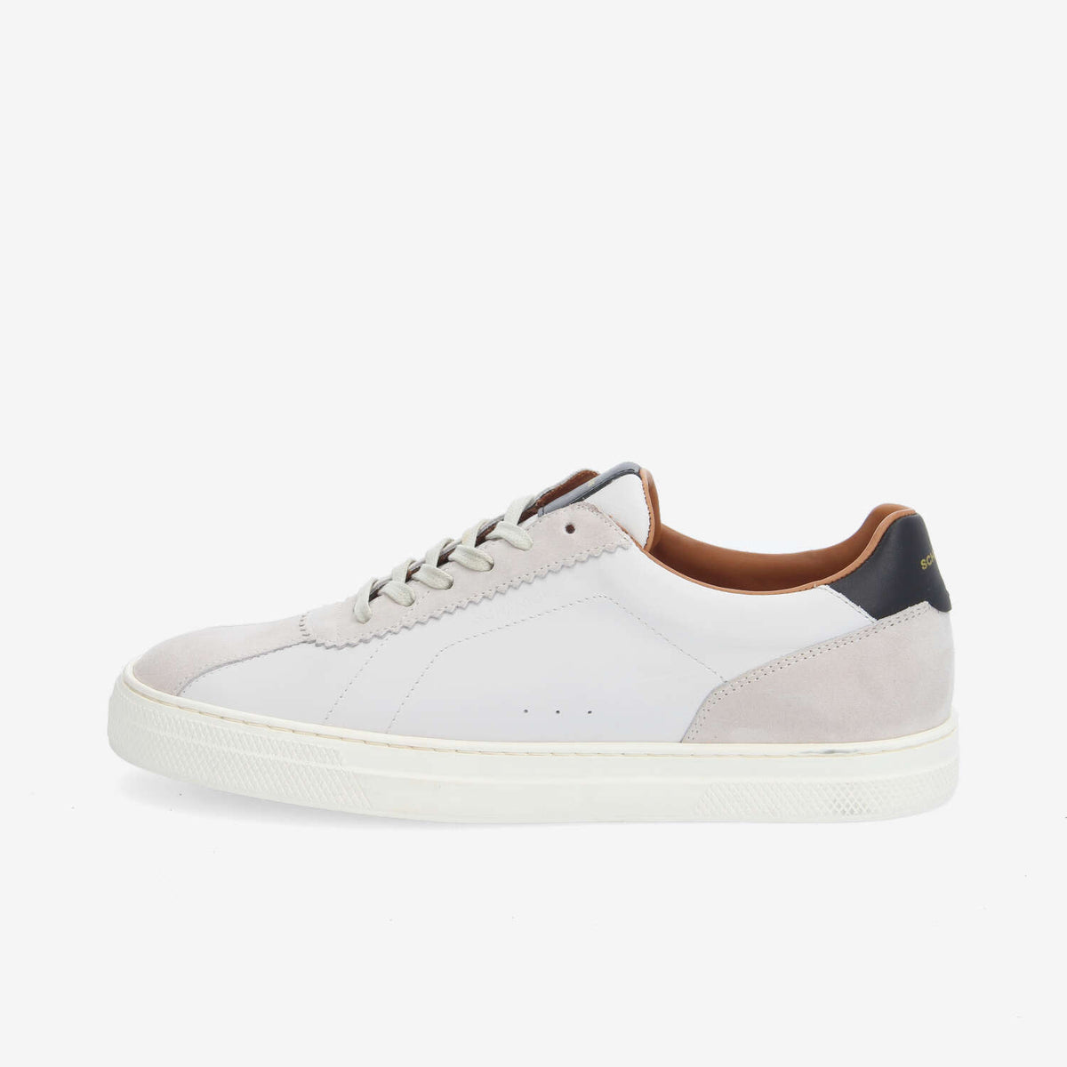 Spark Clay T Toe M - Nappa/Sde/Nappa - White/Offwhite/Black