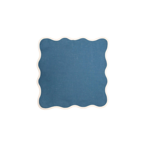 Serviette De Table – Shell - Bleu Marine