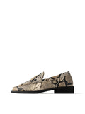 To Make It Easier Flat Shoes - Snake Print
