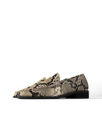 To Make It Easier Flat Shoes - Snake Print