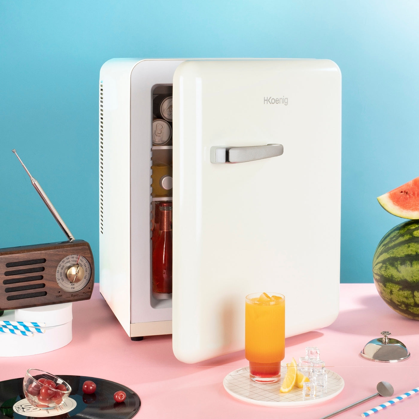 Minibar Rétro 31L - Blanc