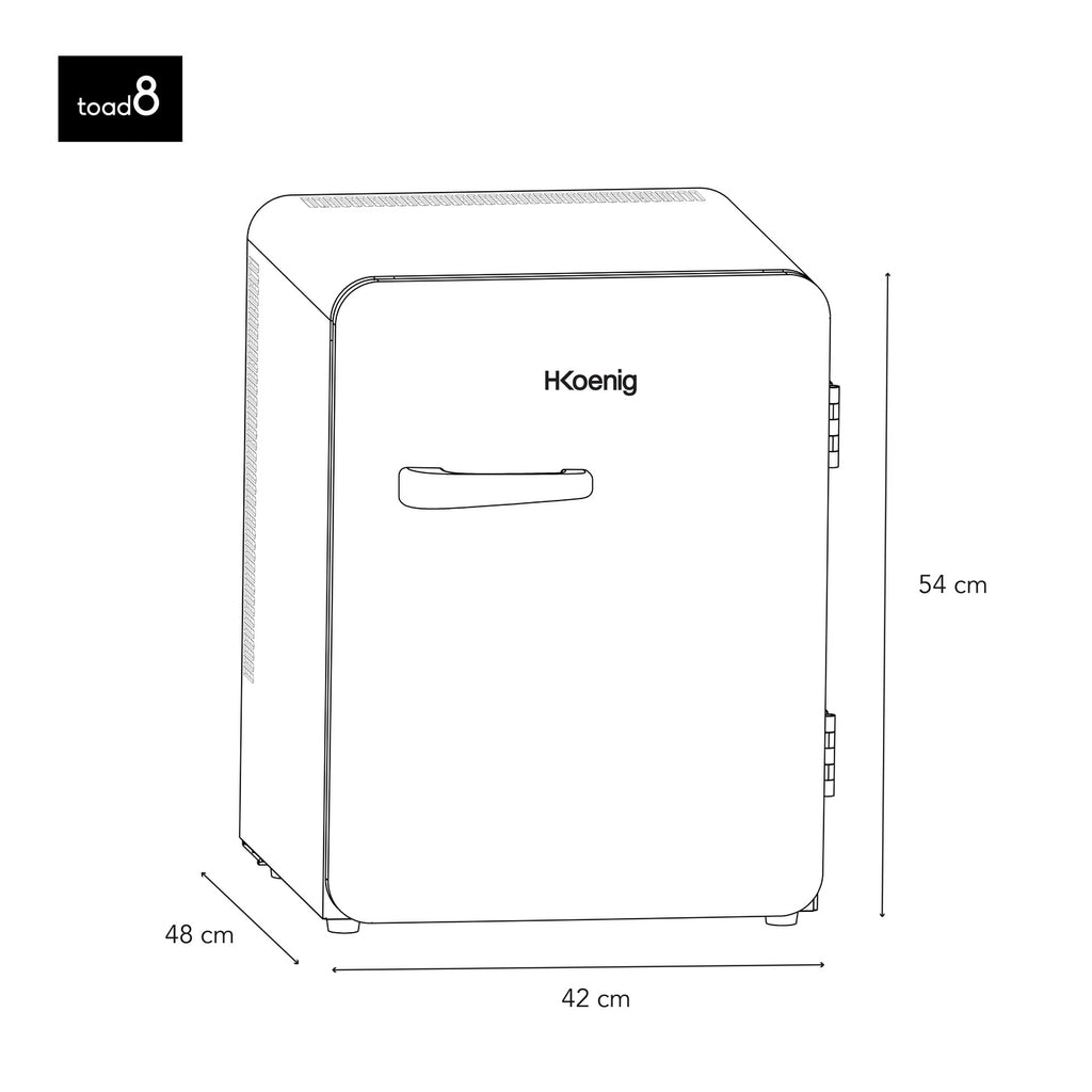 Minibar Rétro 31L - Blanc