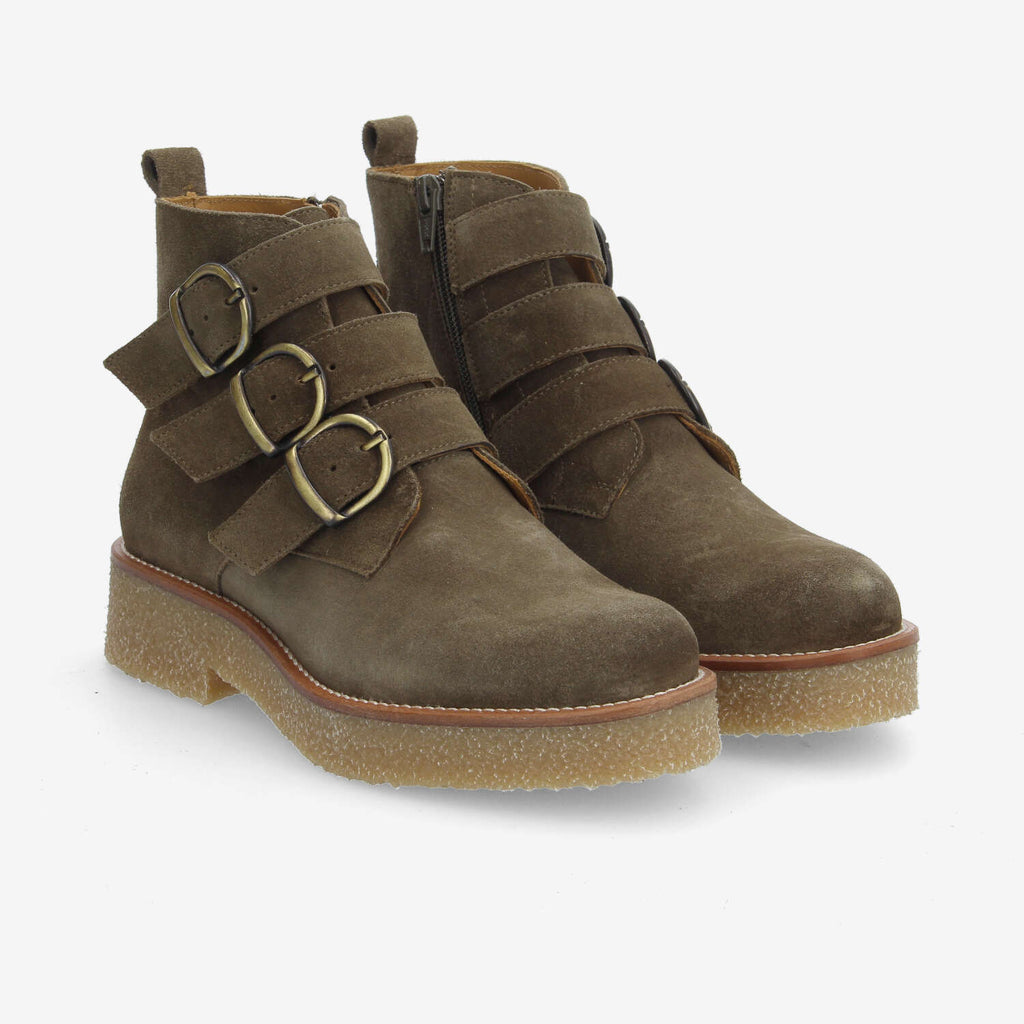 Dora Buckle W - Suede - Foret