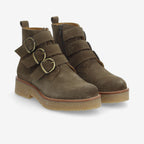 Dora Buckle W - Suede - Foret