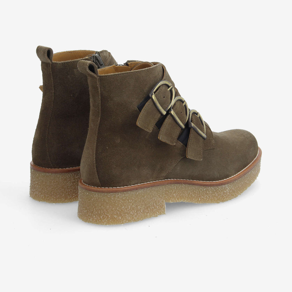 Dora Buckle W - Suede - Foret