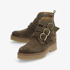 Dora Buckle W - Suede - Foret