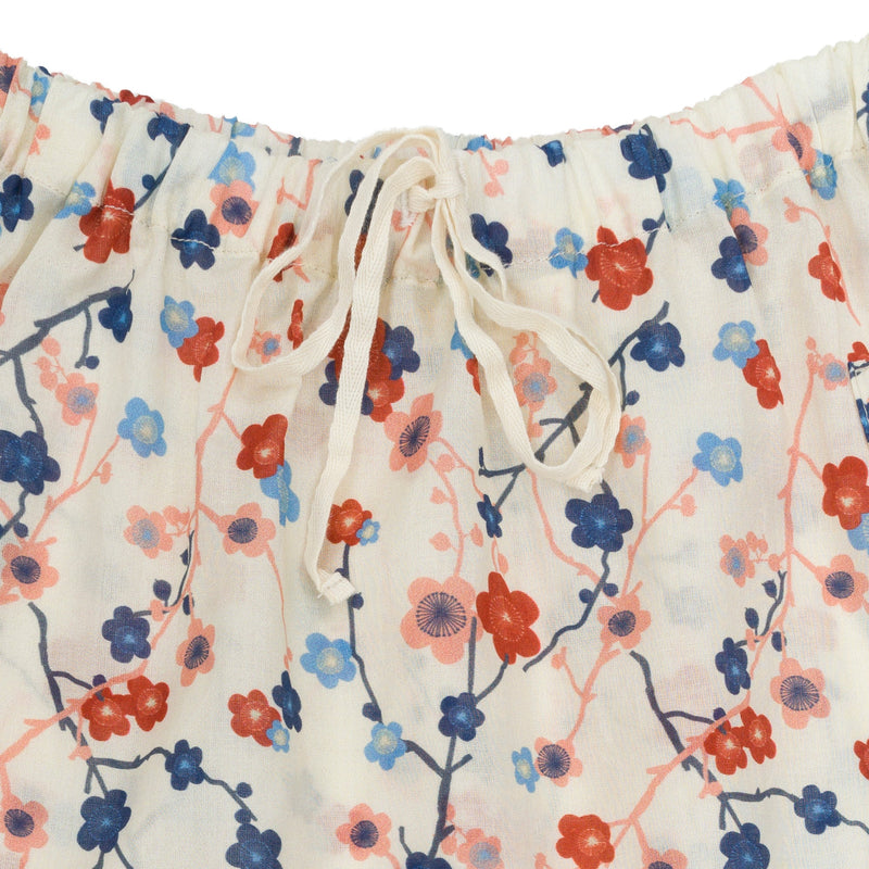 TOMY CHERRY FLOWER OMIBIA COTTON SHORTS - Omibia selection available on www.amaetc.com, eco-friendly concept store for children