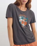 Reiko - T-Shirt Tommy - Carbone - Femme