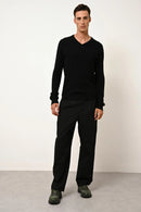 Pull Col V - Tom - Noir