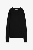 Jersey con cuello en V - Tom - Negro