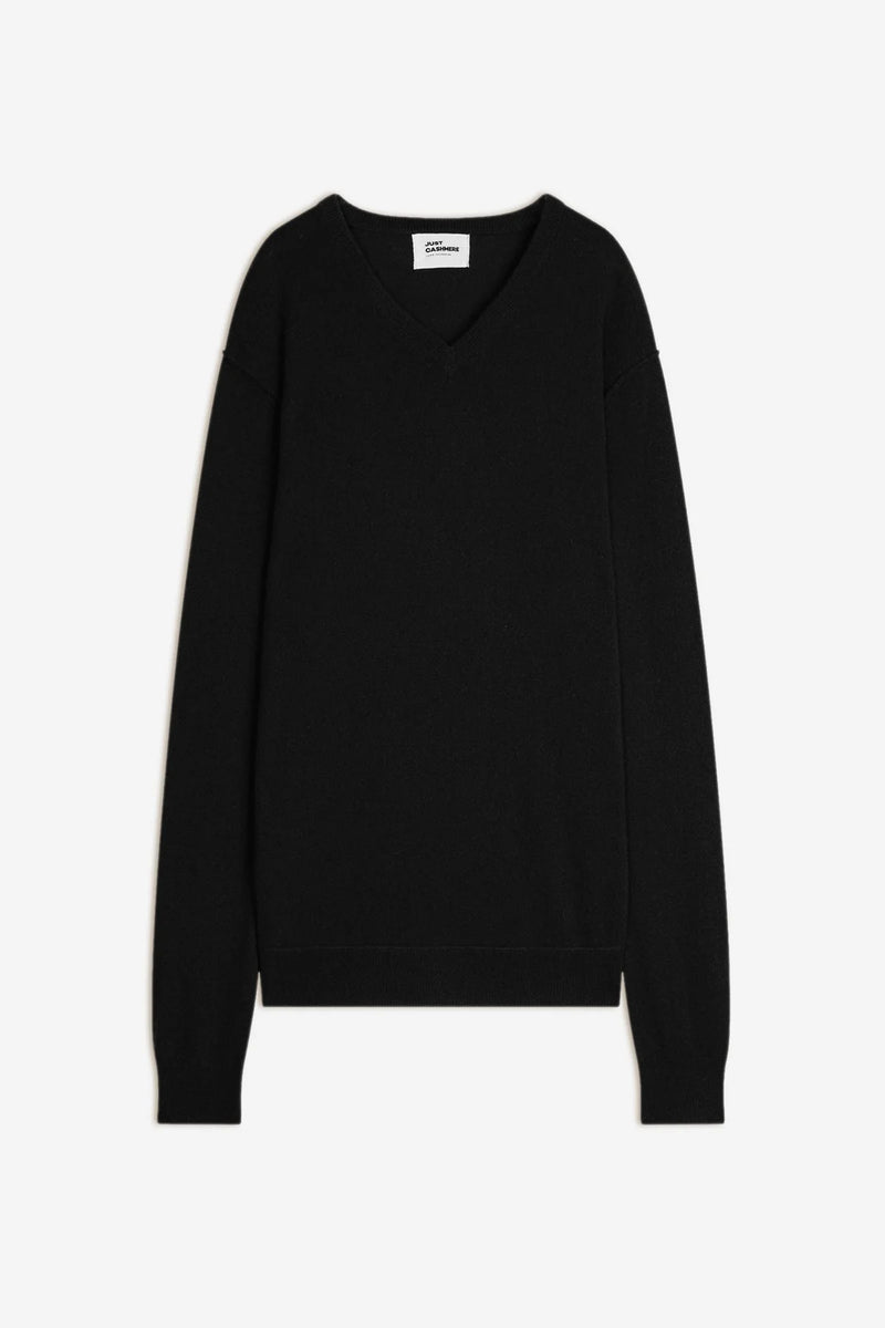 Pull Col V - Tom - Noir