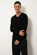 Pull Col V - Tom - Noir