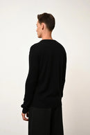 Pull Col V - Tom - Noir