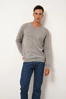 Pull Col V - Tom - Nuage Chiné