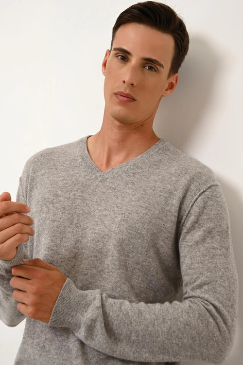 Pull Col V - Tom - Nuage Chiné