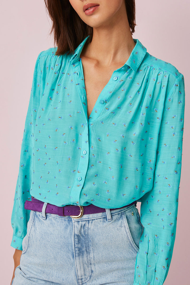 Camisa Tonia - Turquesa