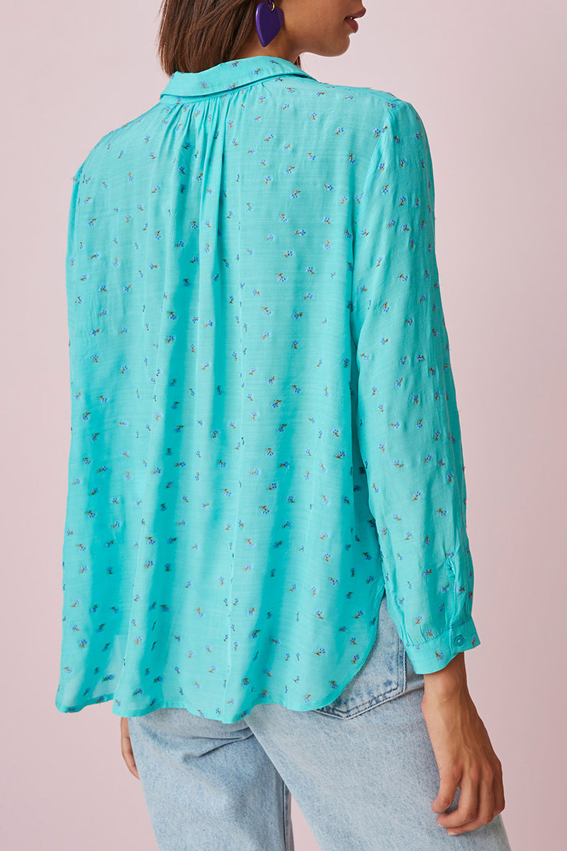 Camisa Tonia - Turquesa